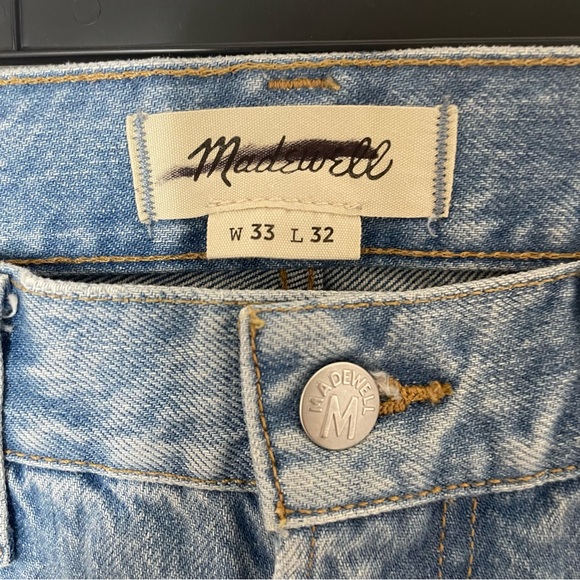 Madewell The 1991 Loose Straight Crop Jean Bose Wash in Size 33 NN503 - Picture 5 of 7